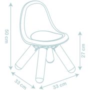 Scaunel cu spatar pentru copii smoby little albastru hubs7600140313