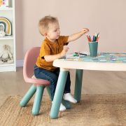 Scaunel cu spatar pentru copii smoby little roz hubs7600140312