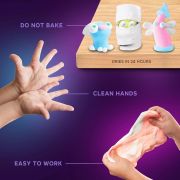 Set de Creatie Air Clay, Okto, 24 culori - White&amp;Pastel KRTOK20024