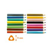 Creioane colorate triunghiulare XL - 16 bucati TSG29120