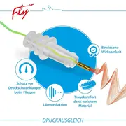 Dopuri pentru protectia urechilor la copii pe timpul zborului cu avionul, 1 an+, transparente, reutilizabile, hipoalergenice, SANOHRA Fly Kids