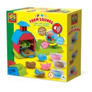 Ferma de jucarie cu sunete, forme de animale si plastilina TSG22851