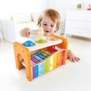 Jucarie din lemn - Xilofon si ciocan cu bile TSG22545