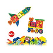 Set constructie copii - Jucarie de indemanare cu ciocan si cuie - Hammer Tic in cutie din lemn de lux TSG23150