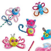 Set copii de creat animale din plastilina cu accesorii si sclipici TSG22837