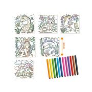 Set creativ - Deseneaza pe numere, 6 planse TSG42456
