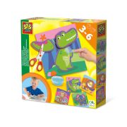 Set creativ - Invat sa decupez si sa lipesc, animale TSG42448