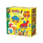 Set creativ pentru copii cu plastilina si semne de circulatie TSG32488