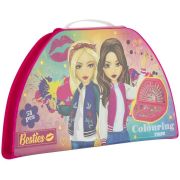 Set pentru pictura in valiza Besties 51 piese Grafix GR140036 BBJGR140036_Roz