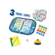 Set de 3 jocuri copii - Ludo, Quartet si Blocuri de viteza TSG32505
