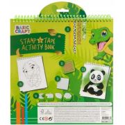 Carte de colorat cu activitati, benzi adezive decorative si stampile, 33 piese Moxy GR100099 BBJGR100099_Verde
