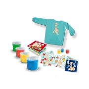 Girafa Sophie - Set acuarele pentru degetele cu planse si sort TSG23641