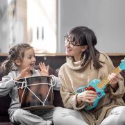 Jucarie din lemn - Chitara cu flori TSG25534