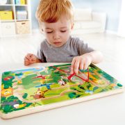 Jucarie din lemn - Labirint magnetic Jungla