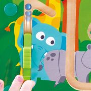 Jucarie din lemn - Labirint magnetic Jungla