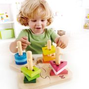 Jucarie din lemn - Puzzle creativ cu forme