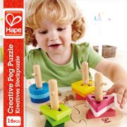 Jucarie din lemn - Puzzle creativ cu forme