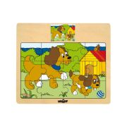 Puzzle din lemn - Diverse animale