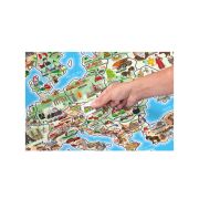 Puzzle si joc 3 in 1 - Harta magnetica a Europei, en