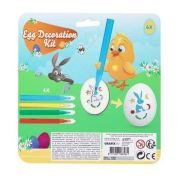 Set 6 sabloane decorat oua Paste si 4 carioci colorate Grafix GR810009 BBJGR810009_Initiala