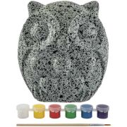 Set Creativ Pictura pe Pietre Animal 8 piese Grafix GR200065 BBJGR200065_Bufnita