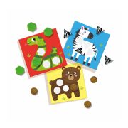 Set creativ copii cu animale si forme senzoriale TSG23617