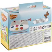 Set creativ pentru pictura pe oua Paste format din suport, acuarele si pensula Grafix GR810033 BBJGR810033_Initiala