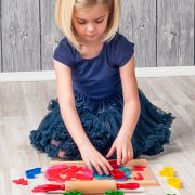 Jucarie din lemn - Accesorii de bucatarie cu forme de biscuiti