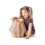 Jucarie din lemn - Caramizi natur Karla (200 piese)