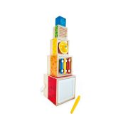 Jucarie din lemn de stivuit - Set muzica cu 6 piese