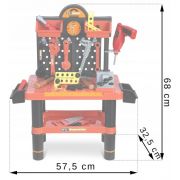 Atelier de lucru cu unelte pentru copii ricokids 772500 - rosu edeedi772500
