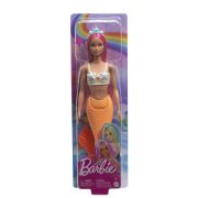 BARBIE DREAMTROPIA PAPUSA SIRENA CU PARUL ROZ SI COADA PORTOCALIE VIVMTHRR02_HRR05