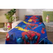 Lenjerie 3 piese pat baieti 2-8 ani Spider-Man pentru saltele 140x70 ASC6427968000073