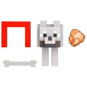 MINECRAFT CRAFT A BLOCK FIGURINA TAMED WOLF 8CM VIVMTGTP08_HTN07