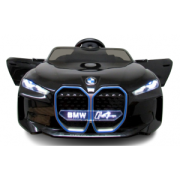 Masinuta electrica cu telecomanda, roti din spuma eva, scaun din piele ecologica, varsta 1-5 ani, bmw i4 - negru edeedibmwi4negru