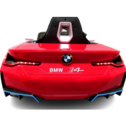 Masinuta electrica cu telecomanda, roti din spuma eva, scaun din piele ecologica, varsta 1-5 ani, bmw i4 - rosu edeedibmwi4rosu