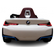 Masinuta electrica cu telecomanda, roti din spuma eva, scaun din piele ecologica, varsta 1-5 ani, bmw i4 - alb edeedibmwi4alb