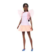 PAPUSA BARBIE FASHIONISTA  AFRO-AMERICANA CU ROCHIE PEACH VIVMTFBR37_HRH14