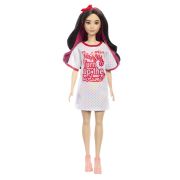 PAPUSA BARBIE FASHIONISTA BRUNETA CU ROCHITA SPORT VIVMTFBR37_HRH12