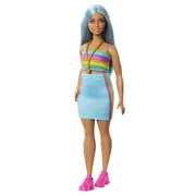 PAPUSA BARBIE FASHIONISTA CU PAR AURIU SI TOP SPORT VIVMTFBR37_HRH16