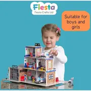 Set constructie puzzle 3D -  Statie de politie Fiesta Crafts FCT-3058 BBJFCT-3058_Initiala