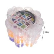Set creativ elastice loom colorate cu organizator si accesorii, 3000 piese Kruzzel MY18234 BBJMY18234_Initiala