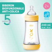 Biberon anti-colici Chicco Perfect5 BioFunctional PP, tetina silicon, flux mediu, 240ml, 2luni+ CHC2022331-7