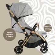 Carucior Sport AppeKids – Upp – Ultracompact, Pliere automata, De la nastere la 22kg - Powder Grey KRTAK274872