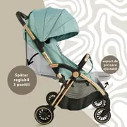 Carucior Sport AppeKids &ndash; Upp &ndash; Ultracompact, Pliere automata, De la nastere la 22kg - River Green KRTAK274841
