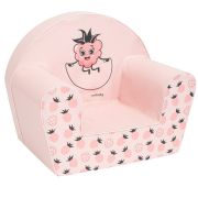 Fotoliu din burete, New Baby, Pinneaple, Pentru copii, 9 luni - 5 ani, Cu Husa detasabila, Pink BYN52576