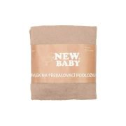 Husa, New Baby, Pentru saltea de infasat, 50x70 cm, Cu banda elastica, Bumbac terry, Beige BYN43928