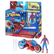 SPIDERMAN SET FIGURINA SI VEHICUL WEB BLAST CYCLE VIVF6899