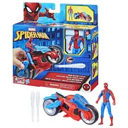 SPIDERMAN SET FIGURINA SI VEHICUL WEB BLAST CYCLE VIVF6899