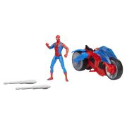 SPIDERMAN SET FIGURINA SI VEHICUL WEB BLAST CYCLE VIVF6899